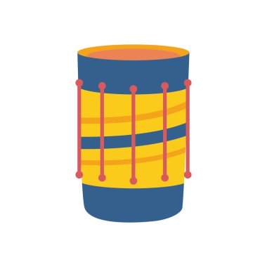 davul enstrümanı düz biçim vektör tasarımı