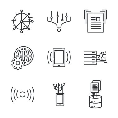 Büyük veri satırı biçim vektör tasarımı