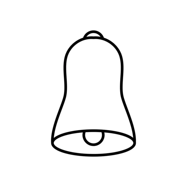 Imagen icono de campana, estilo de línea — Archivo Imágenes Vectoriales