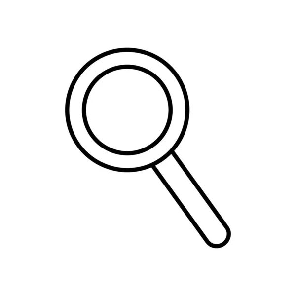 Magnifying glass icon, line style — Stock Vector