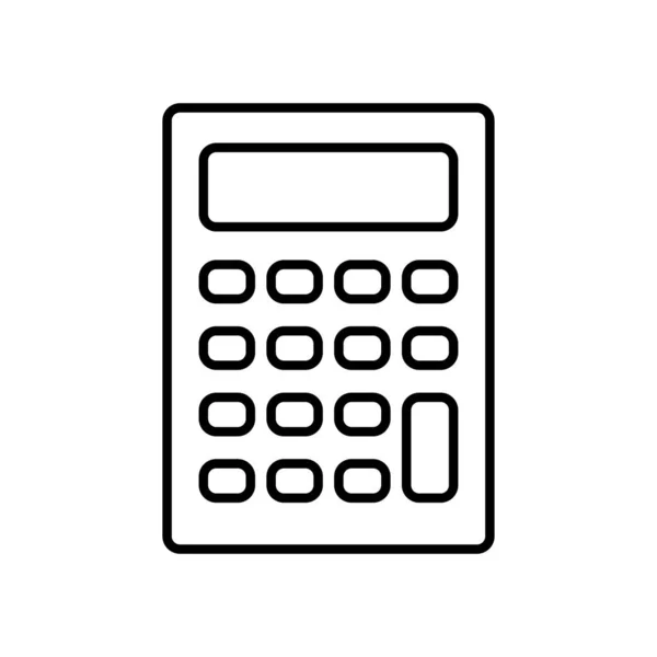 Calculator icon image, line style — Stock Vector