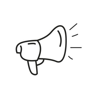 megafon hattı biçim ikon vektör tasarımı