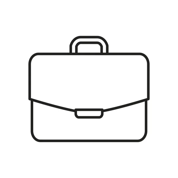 Βαλίτσα τσάντα γραμμή στυλ εικονίδιο διανυσματικό σχεδιασμό — Διανυσματικό Αρχείο
