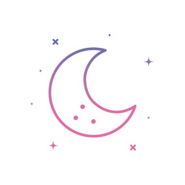 ay gradyanı biçim vektör tasarımı