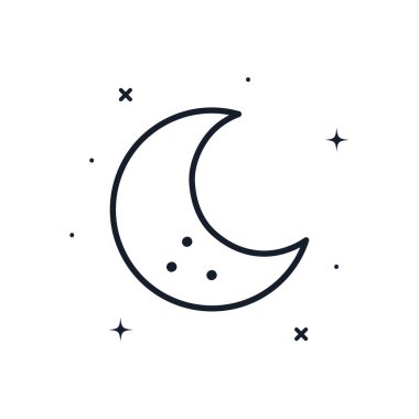 ay çizgisi biçim vektör tasarımı