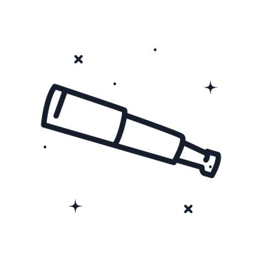 teleskop çizgisi biçim vektör tasarımı