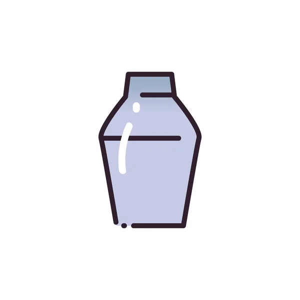 Cocktail shaker remplissage et design vectoriel icône de style dégradé — Image vectorielle