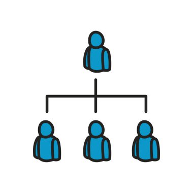 Görseller devre hattı ve biçim ikon vektör tasarımı