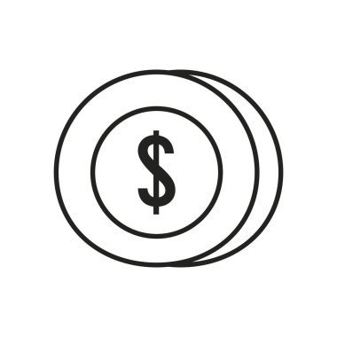 Avro bozuk para hattı biçim vektör tasarımı