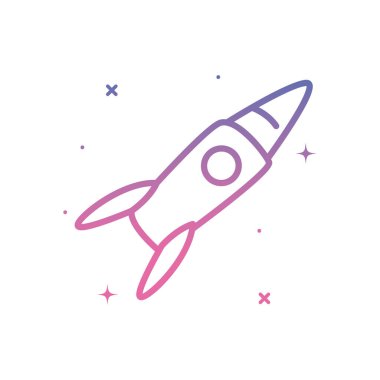 Roket gradyan biçim vektör tasarımı