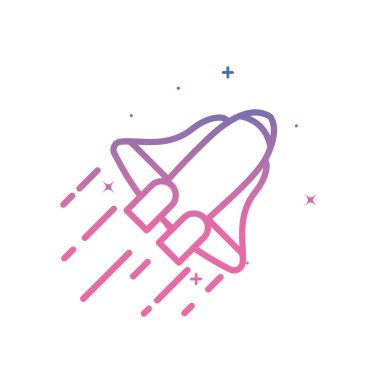 Roket gradyan biçim vektör tasarımı