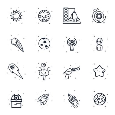 Boşluk çizgisi biçimi vektör tasarımı