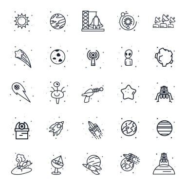 Boşluk çizgisi biçimi vektör tasarımı