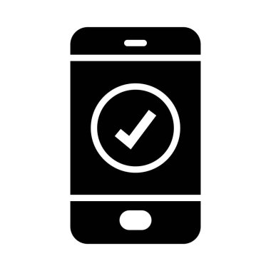 İşaretleme simgesi olan akıllı telefon, yarı satır yarı renk biçimi