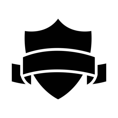 Kurdele simgesi olan kalkan, yarı çizgi yarı renk