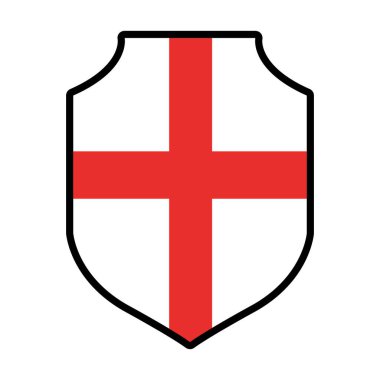 Çapraz dizaynlı kalkan, yarı çizgi yarı renk