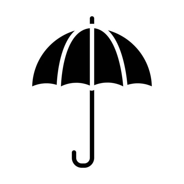 Εικόνα εικονίδιο ομπρέλα, μισή γραμμή μισό χρώμα στυλ — Διανυσματικό Αρχείο