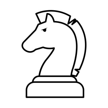 Satranç şövalyesi simgesi, satır biçimi