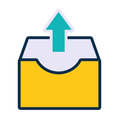 Gelen kutusu simgesi, satır ve doldurma biçimi