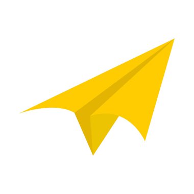 origami kağıt düzlemi düz biçim ikon vektör tasarımı