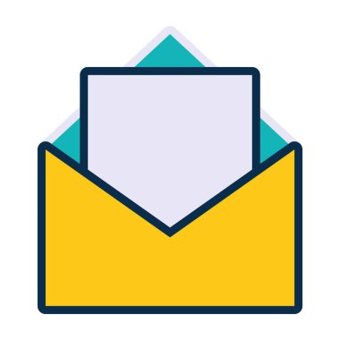 belge zarfı simgesi, satır ve doldurma biçimi