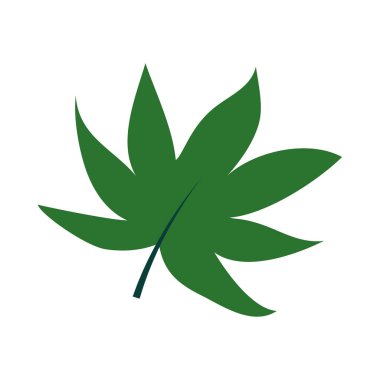 tropikal yaprak düz biçim vektör tasarımı