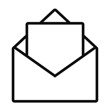 belge zarfı simgesi, satır biçimi