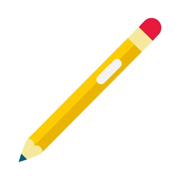 Lápis design de vetor ícone de estilo plano — Vetor de Stock
