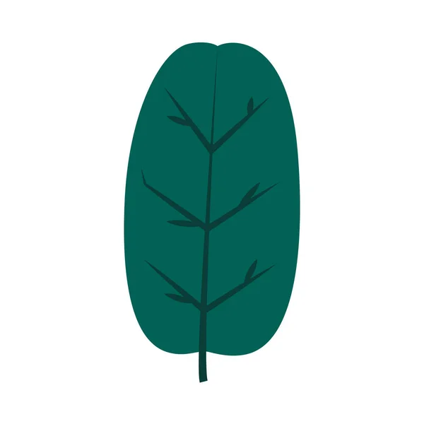Tropikalny liść płaski styl ikona wektor projekt — Wektor stockowy
