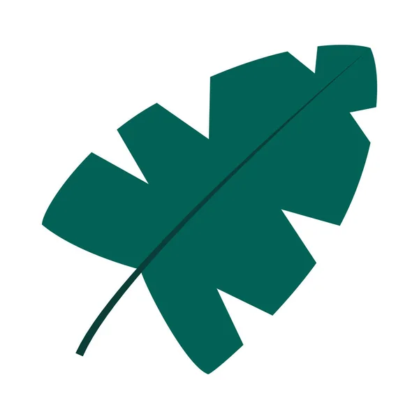 Feuille de palmier tropical style plat icône vectoriel design — Image vectorielle