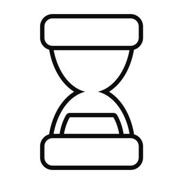 Kum saati simgesi resmi, satır biçimi