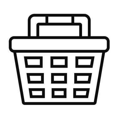 Alışveriş sepeti simgesi, satır biçimi