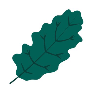 tropikal yaprak düz biçim vektör tasarımı