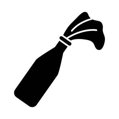 doku siluet biçim ikon vektör tasarımlı gaz şişesi