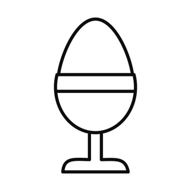 Yumurta çizgisi biçim vektör tasarımı