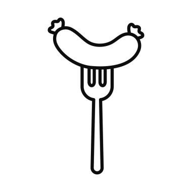 Forkline biçimi vektör tasarımında sasauge