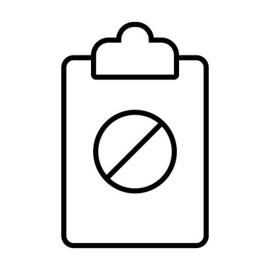 durdurma satırı biçim vektör tasarımı içeren belge tahtası