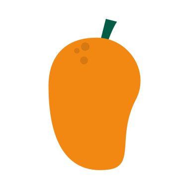 mango meyve ikonu, düz stil