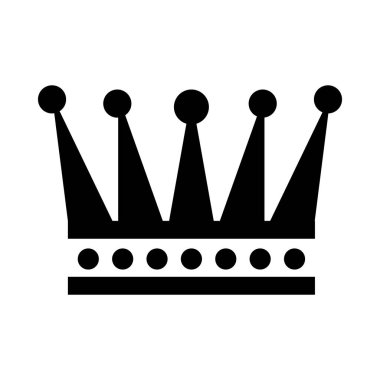 Kraliyet taç silueti biçim vektör tasarımı