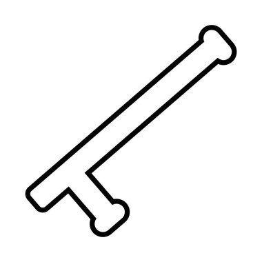 polis çubuğu çizgisi biçim vektör tasarımı