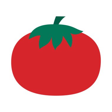 Domates sebze ikonu, düz stil.
