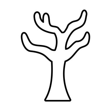 çıplak ağaç çizgisi biçim vektör tasarımı