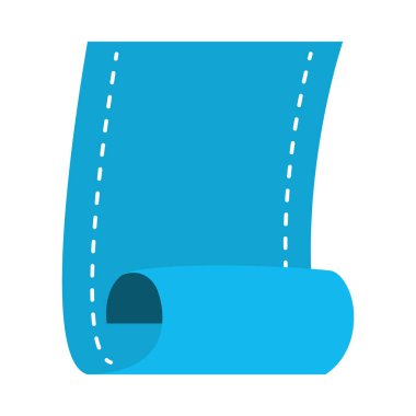 dekoratif yer imi simgesi, düz biçim