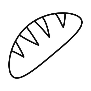 fırın ekmek çizgisi biçim vektör tasarımı