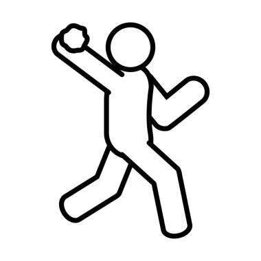 Kaya çizgisi biçim vektör tasarımlı insan avatarı