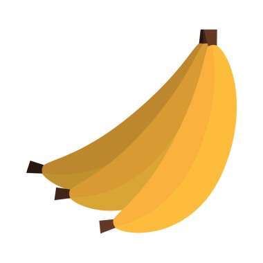 muz meyve ikonu, düz stil