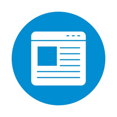 Web sayfası simgesi, blok biçimi