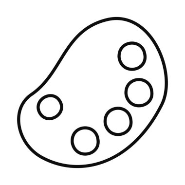 boya paleti satır biçimi ikon vektör tasarımı