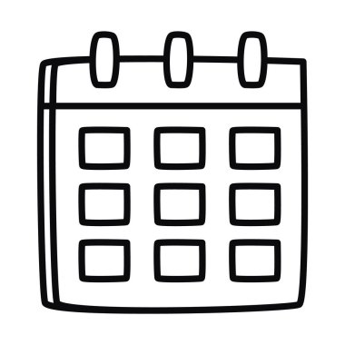 Takvim planlayıcı simgesi, satır biçimi