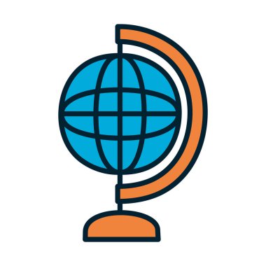 Coğrafya aracı simgesi, doldur ve satır biçimi